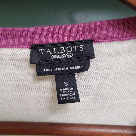 Talbots | Vintage Pure Italian Merino Wool Cardigan - Picture 3 of 3
